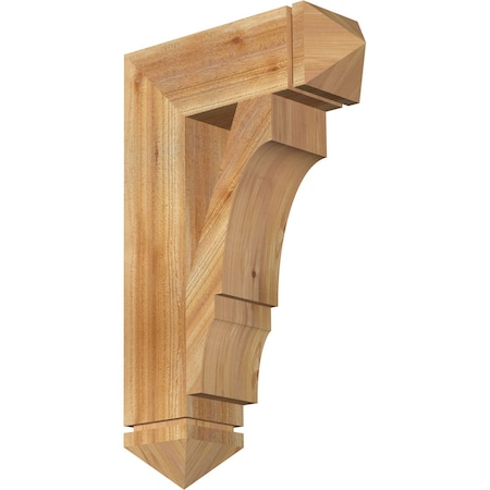 Balboa Arts & Crafts Rough Sawn Bracket, Western Red Cedar, 6W X 20D X 32H